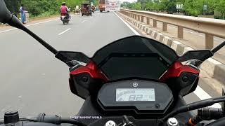 Yamaha Fazer 250cc Top Speed On National Highway [upl. by Darlleen]