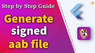 Part 19  How to generate signed aab file from flutter project  android app bundle for play store [upl. by Ohploda205]