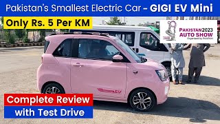 GIGI Mini EV Test Drive Review  Best Electric Car Price in Pakistan 2023  Auto Show Expo Karachi [upl. by Eetsirk762]