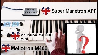 Mellotron M4000D mini  Mellotron M400  Super Manetron APP [upl. by Lairret]