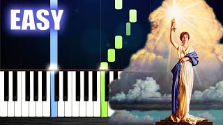 Columbia Pictures Intro  EASY Piano Tutorial [upl. by Oileduab]