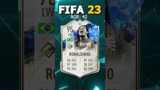 FIFA 23  ICONS AND THEIR LAST FIFA CARDS ft R9 Ronaldinho Henry shorts football trending [upl. by Mayap]