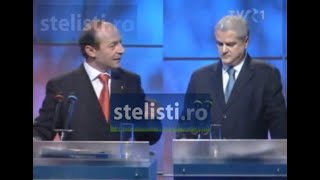 Basescu Ce blestem o fi pe poporul asta de are de ales intre doi fosti comunisti Cu Adrian Nastase [upl. by Nirtiak880]