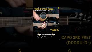 The End Of The World  Skeeter Davis 1962  Easy Guitar Chords Tutorial with Lyrics Part 2 SHORTS [upl. by Zenia]