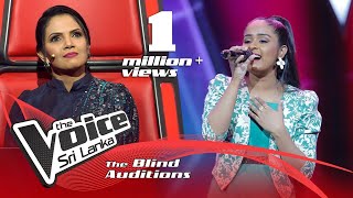 Hansi Shalika  Mal Sara Hee Sarin මල්සර හී සරින්  Blind Auditions  The Voice Sri Lanka [upl. by Aner]