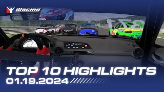 iRacing Top 10 Highlights  January 19th 2024 [upl. by Ronile]