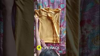 😲 ✅Master the Easiest TShirt Folding Hack in Seconds  jkfunflicks shorts lifehacks [upl. by Anicart374]