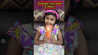 Orange🍊Icecream🍨K Pelo🤣🤣 shorts comedy trishikarimpashorts [upl. by Goodden90]