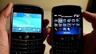 Blackberry Bold 9000 vs Blackberry Curve 8900 [upl. by Halonna839]