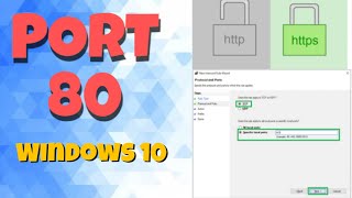 How to Open or Close Port 80 in Windows 10 [upl. by Ritch]