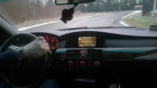 BMW E60 530d onboard drifting [upl. by Ahsakat]