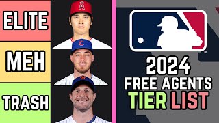 Ranking 2024 MLB Free Agents Tier List [upl. by Akihc329]