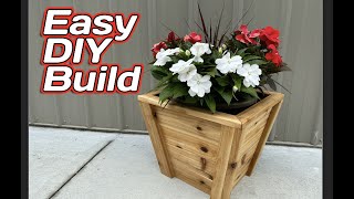 Easy DIY Planter Box Build  How to Build a Planter Box  Cedar Planter Box [upl. by Airun]