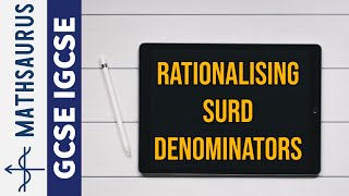 Rationalising denominators surds [upl. by Ramah82]