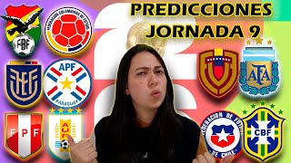 PREDICCIÓN Y PREVIA ELIMINATORIAS MUNDIAL 2026🌎⚽  JORNADA 9🔥 [upl. by Tommie]