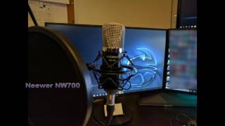 Comparison of Neewer NW700 vs AudioTechnica AT2020 [upl. by Elylrac]