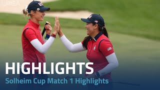 Solheim Cup 2024  Match 1 Highlights [upl. by Girardo]