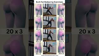 Butt Fat Reducing Exercises shorts ytshorts exercises buttworkoutforwomen [upl. by Yllet]