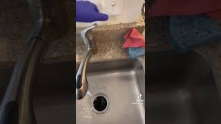 Garbage disposal not working No problem diy diyprojects plumber plumbing kitchen [upl. by Xuagram]