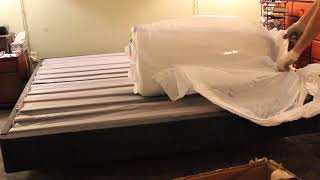 Unrolling a Casper mattress [upl. by Ueik]