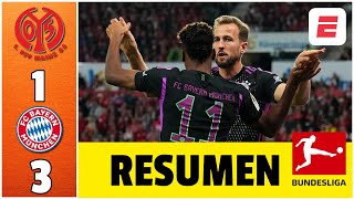 Bayern Munich le ganó al Mainz con goles de Coman Kane y Goretzka y recorta en la cima  Bundesliga [upl. by Christiansen]