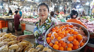 Market show and cooking  Yummy chicken eggs and chicken ovary cooking  Countryside Life TV [upl. by Notrab]