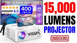 15K Lumens Powerful Projector VISSPL V30 ⫸ UNBOXING REVIEW ⫷ [upl. by Herve]