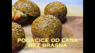 Recept Sočne Pogačice od Lanenog Semena  Bez Brašna i Kvasca Zdrava Alternativa [upl. by Sezen]