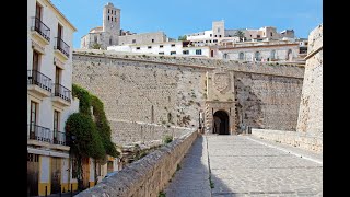 Impressionen Eivissa Ibiza Altstadt und Burg Almudaina HD [upl. by Ehpotsirhc]