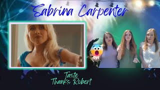 Donnas First Time Hearing  Sabrina Carpenter  Taste  Donna And Lulu Reaction [upl. by Damha]