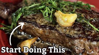 10 Minute Pan Seared NY Strip Steak Recipe wan AMAZING Whiskey Cream Pan Sauce [upl. by Arrec]