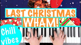 LAST CHRISTMAS  WHAM ChilledJazzy Piano Accompaniment Tutorial [upl. by Absalom]