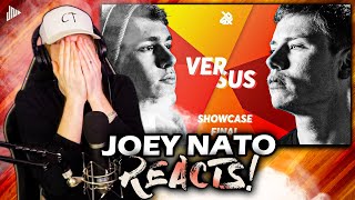 Joey Nato Reacts to CODFISH vs DLOW  Grand Beatbox SHOWCASE Battle 2018  FINAL [upl. by Yenwat468]