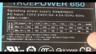 Antec TruePower 650W Power Supply Video Review [upl. by Else]