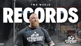 TWO WORLD RECORDS BROKEN  HAFTHOR BJORNSSON [upl. by Droflim]