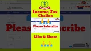 Income Tax Challan Create with CRN no  Advance Tax Challan [upl. by Ferde]