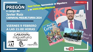 EN DIRECTO  Pregón Inaugural Carnaval 2024 a cargo de Javier Ruiz [upl. by Casady171]