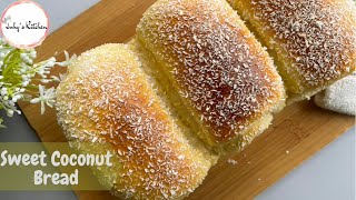 Soft and Fluffy Coconut Milk Bread Mabanzi ya tui la nazi  Juhys Kitchen [upl. by Knute]