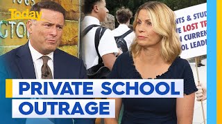 Newington College parents outraged at coed decision  Today Show Australia [upl. by Anirazc]