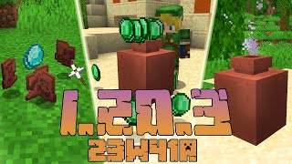 Minecraft 1203 Snapshot 23w41a Co Nowego DZBANKI z PRZEDMIOTAMI SĄ TERAZ PRZYDATNE [upl. by Atirb]