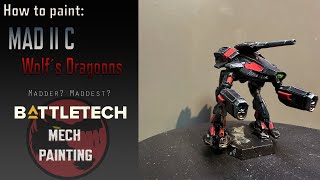 Marauder IIC the maddest of them all  Battletech miniature painting [upl. by Airdnaxila]