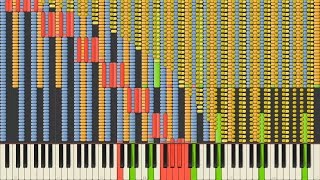 Black MIDI Synthesia – Undertale OST  Megalovania 82000 notes  Daniel Gregory [upl. by Haneen]