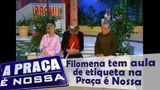 Filomena no programa A Praça é nossa [upl. by Roybn]