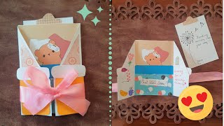 Get well soon card tutorial 😍 DIY mini get well scrapbook with folds and pocket tucks One page 🤩 [upl. by Wiskind]