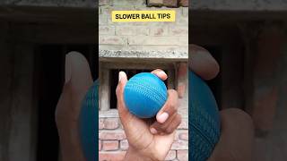 slower ball tips 🧐 slowerball shorts fastbowling youtubeshorts [upl. by Vashtee]