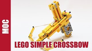 Lego Technic Simple Crossbow With Magazine [upl. by Nahtanoy]