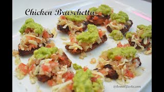 Indian Chicken Bruschetta  Chicken Appetizer recipes  Chicken recipes  Ramadan special [upl. by Preston]