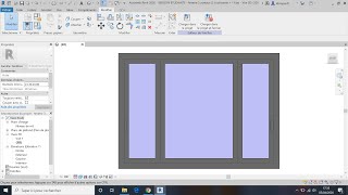 Création dune Fenêtre mur Rideau sur revit [upl. by Gemoets]