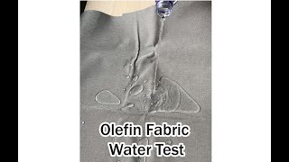 Olefin Fabric Water Resistance Test [upl. by Aydan858]