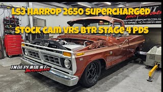 Harrop 2650 BTR Stage 4 PDS backtoback test with the stock camshaft Very impressive [upl. by Lothair]